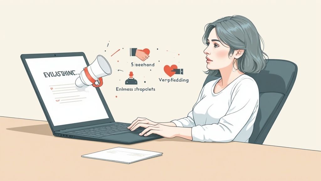 Comunicazione digitale per la ricerca di aiutanti per eventi.
