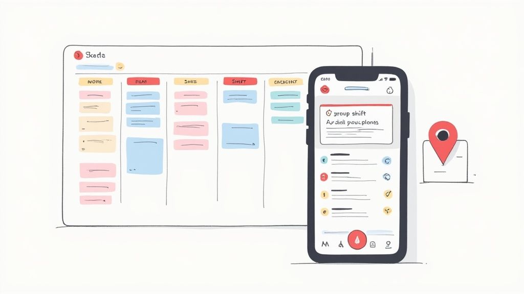 App per gestione compiti e turni degli aiutanti per eventi.