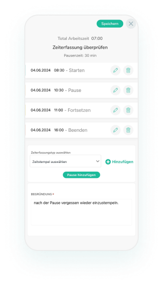 Zeiterfassung App