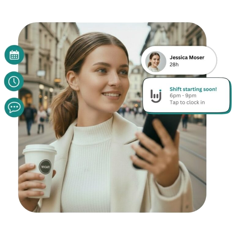 job.rocks Mitarbeiter-App Einsatzplanung auf dem Smartphone